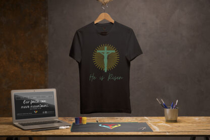He is Risen - Unisex T-Shirts - ArkCart Originals - Image 3