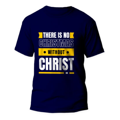 No Christmas without Christ - Navy Unisex T-Shirts - ArkCart Originals
