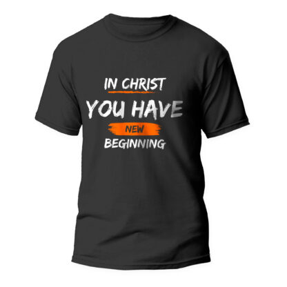 In Christ New Beginning - Black Unisex T-Shirts - ArkCart Originals