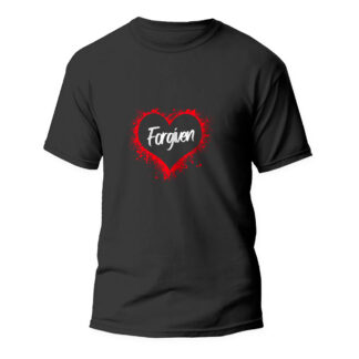 Forgiven Heart - Black Unisex T-Shirts - ArkCart Originals