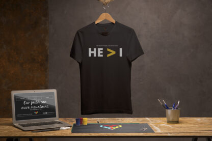 He is greater than I - Unisex T-Shirts - ArkCart Originals - Image 3