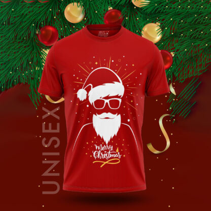 Christmas Santa - Red - Unisex T-Shirts - GoForth - Image 4