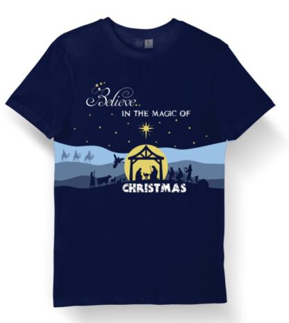 Magic of Christmas - Blue - Unisex T-Shirts - GoForth