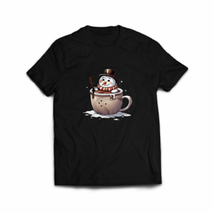 Snowman in a Cup - Unisex T-Shirts - ArkCart Originals - Image 4