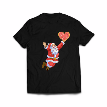 Jumping Santa Heart - Unisex T-Shirts - ArkCart Originals