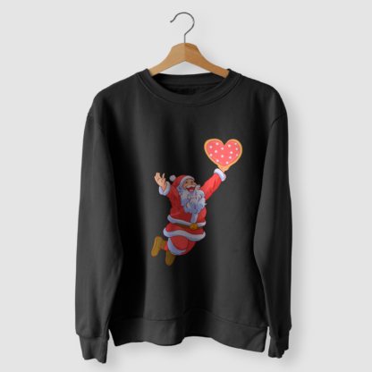 Jumping Santa Heart - Unisex Sweatshirts - ArkCart Originals